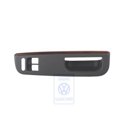 VW Originale Copertura Nero Satinato/Marrone Noce - 1J3867171 FEQ