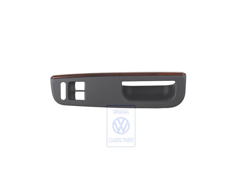 VW Originale Copertura Nero Satinato/Marrone Noce - 1J3867171 FEQ