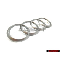 Audi Originale Anelli Coperchio Motore Logo Emblema Simbolo Argento - 022103940