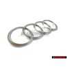 Audi Originale Anelli Coperchio Motore Logo Emblema Simbolo Argento - 022103940