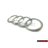 Audi Originale Anelli Coperchio Motore Logo Emblema Simbolo Argento - 022103940