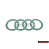 Audi Originale Anelli Coperchio Motore Logo Emblema Simbolo Argento - 022103940
