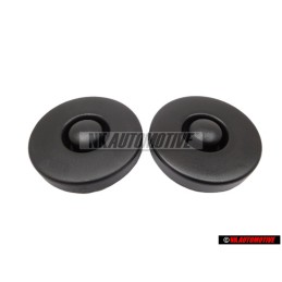 2X VW Originale Calotta Nero Satinato - 171412359 01C