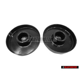 2X VW Originale Calotta Nero Satinato - 171412359 01C