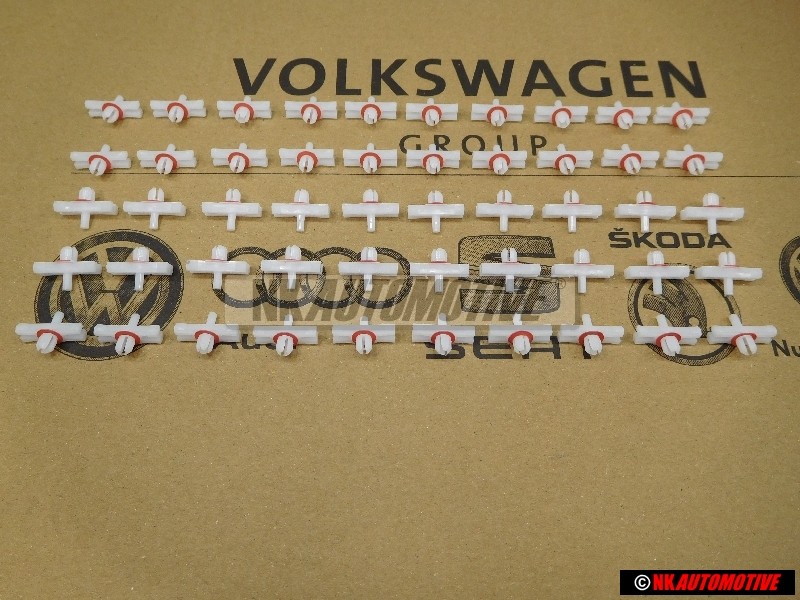 50X VW Originale Graffa Per Modanatura - 113853585C