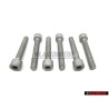 6X VW Originale Vite Cilindrica Con Testa Poligonale Interna - N 91108201