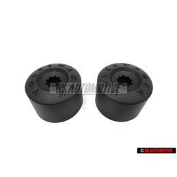 2X VW Originale Calotta Per Vite Nero Satinato - 1K0601173 9B9