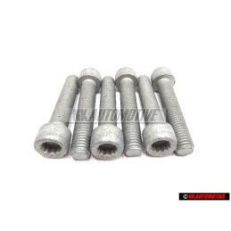 6X VW Originale Vite Cilindrica Con Testa Poligonale Interna - N 90991102