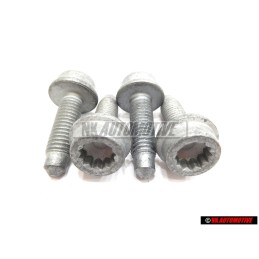4X VW Originale Vite Cilindrica A Collare Testa Poligonale Interna - N 10719301
