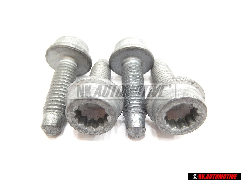4X VW Originale Vite Cilindrica A Collare Testa Poligonale Interna - N 10719301