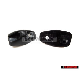 2X VW Originale Supporto Per Aletta Parasole Nero Satinato - 191857559 01C