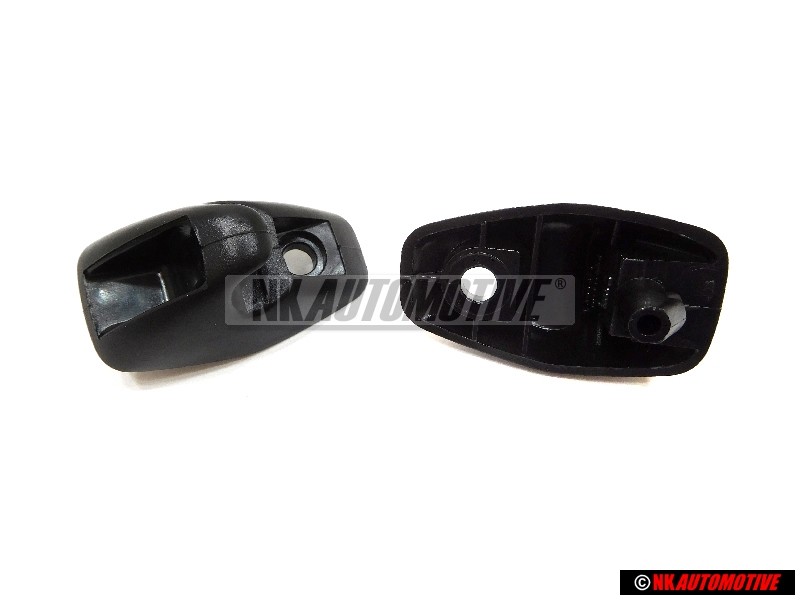 2X VW Originale Supporto Per Aletta Parasole Nero Satinato - 191857559 01C