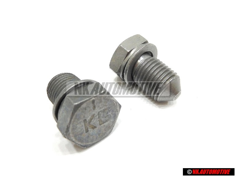 2X VW Originale Tappo A Vite Con Paraolio - N 90813202