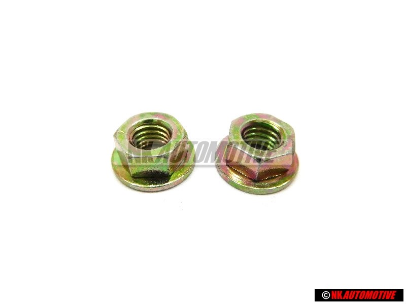 2x VW Originale Dado Flangiato Esagonale - 171857026A