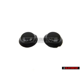 2x VW Originale Calotta Di Copert. Per Vite Nero Satinato - 311867169 01C