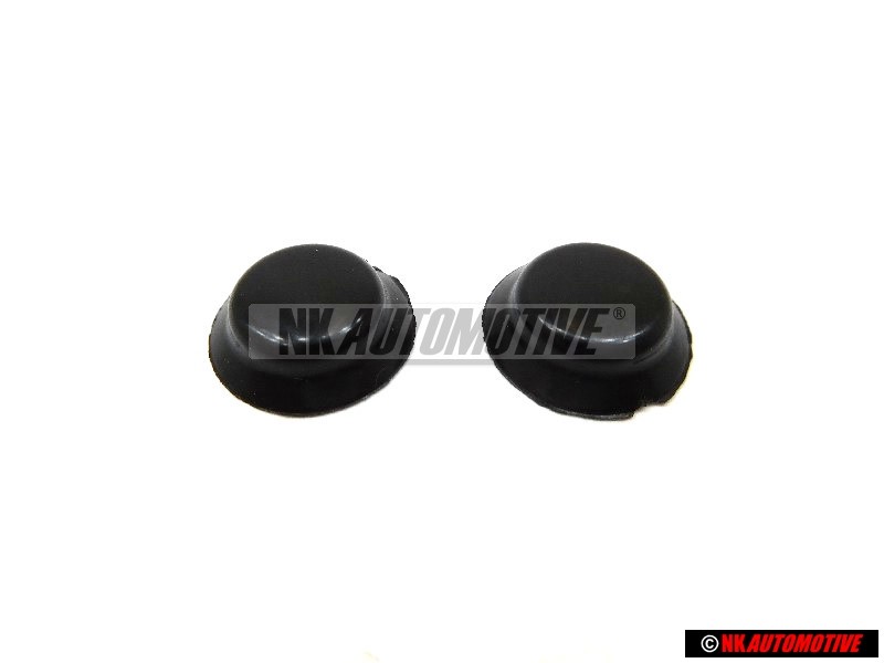 2x VW Originale Calotta Di Copert. Per Vite Nero Satinato - 311867169 01C