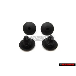 4x VW Originale Tappo Nero Satinato - 191867199 9B9