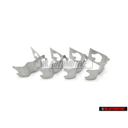 4x VW Originale Molla Di Ritegno Per Coppa Cromata - 321601175C
