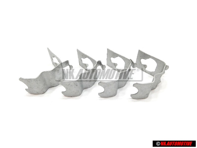 4x VW Originale Molla Di Ritegno Per Coppa Cromata - 321601175C