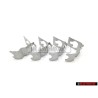 4x VW Originale Molla Di Ritegno Per Coppa Cromata - 321601175C