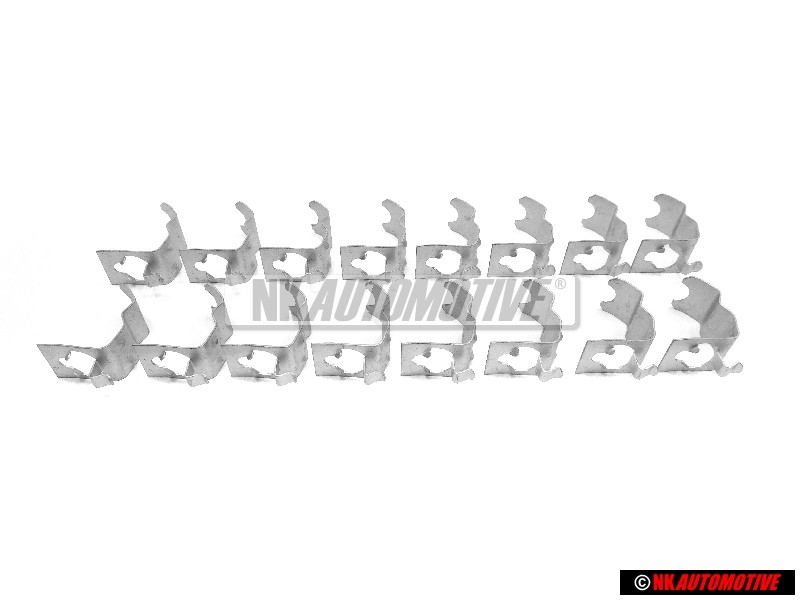 16x VW Originale Molla Di Ritegno Per Coppa Cromata - 321601175C