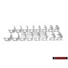 16x VW Originale Molla Di Ritegno Per Coppa Cromata - 321601175C