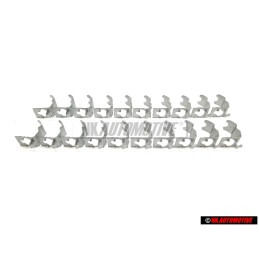 20x VW Originale Molla Di Ritegno Per Coppa Cromata - 321601175C