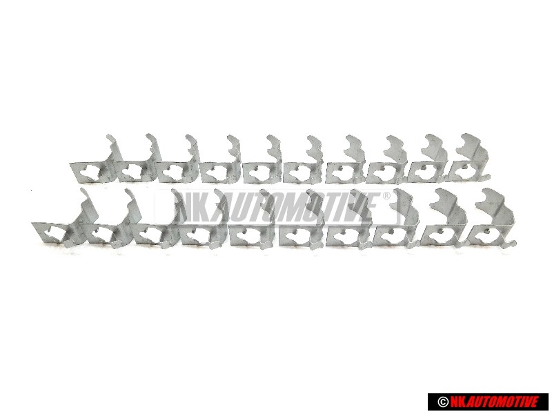 20x VW Originale Molla Di Ritegno Per Coppa Cromata - 321601175C
