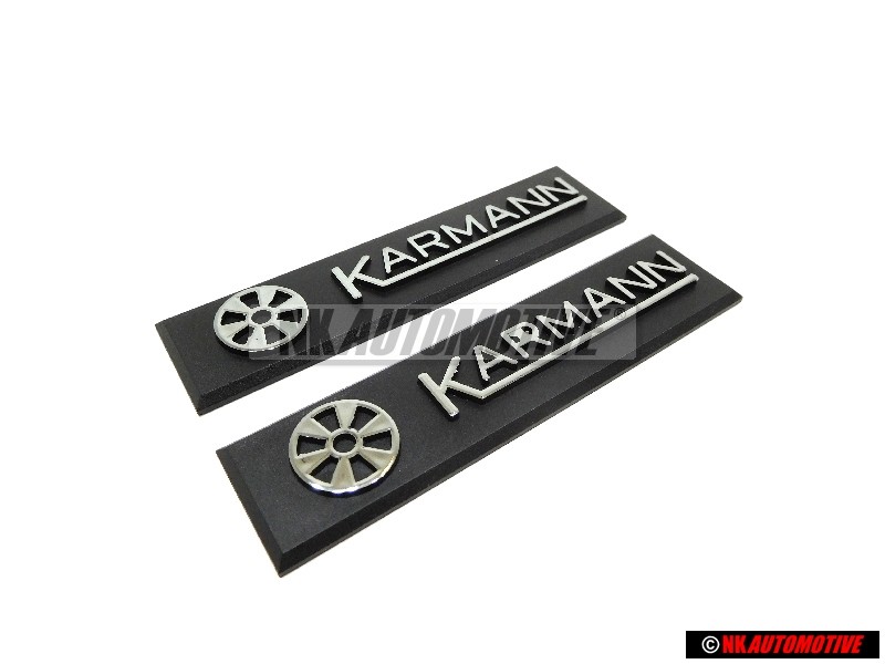 2x VW Originale Targhetta Di Fabbrica - 155853901