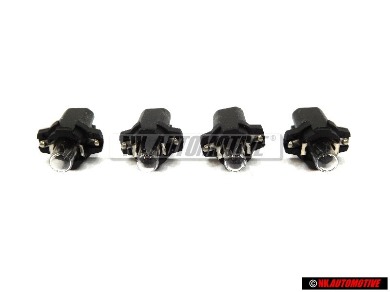 4x TOPRAN Lampadina Con Zoccolo Nero - 103 628