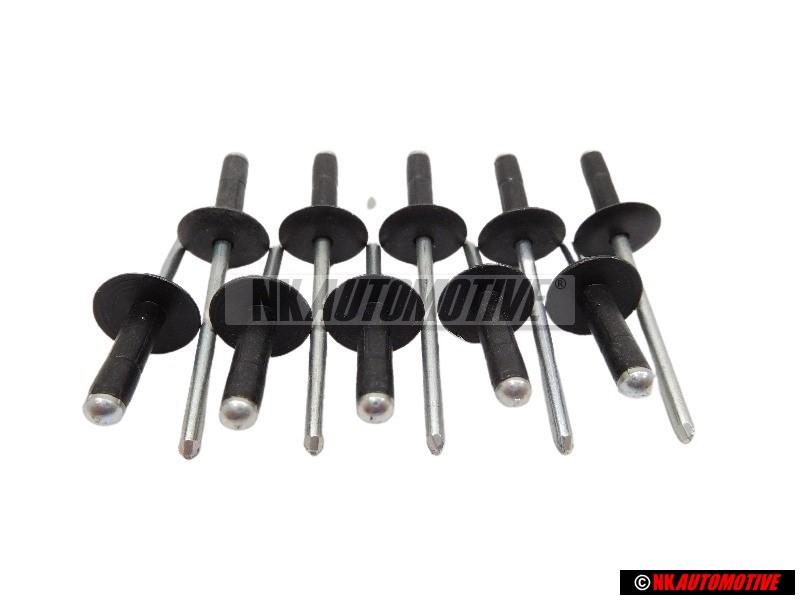 10x VW Originale Ribattino Cieco - N 90634901