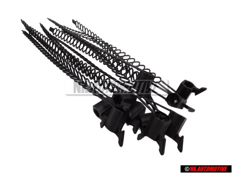 10x VW Originale Serracavi Con Supporto Per Perno Saldato: - N 90643701