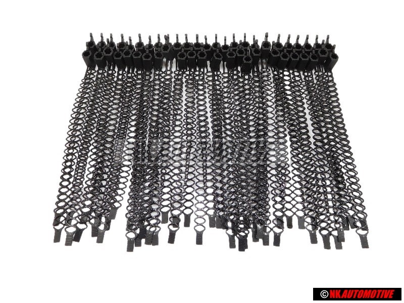 50x VW Originale Serracavi Con Supporto Per Perno Saldato: - N 90643701