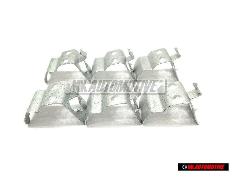 6x VW Originale Molla Di Ritegno Per Coppa Cromata - 321601175C