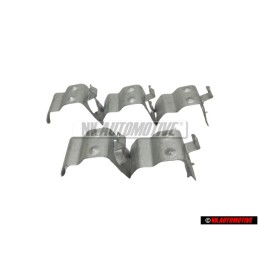 5x VW Originale Molla Di Ritegno Per Coppa Cromata - 321601175C