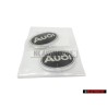 2x Audi Originale Simbolo Audi Nero Satinato/Cromo - 895853621A 01C