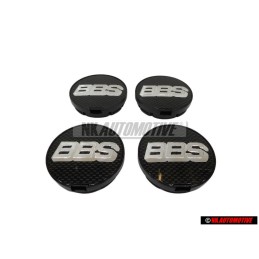 4x VW Originale Copriruota Colori Cromati/Nero - 1H0601171B BXF