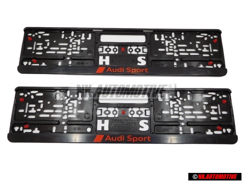 2x Audi Originale Audi Sport License Plate Holder - 3291900100