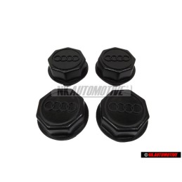 4x Audi Originale Copriruota Nero Satinato - 841601165 01C