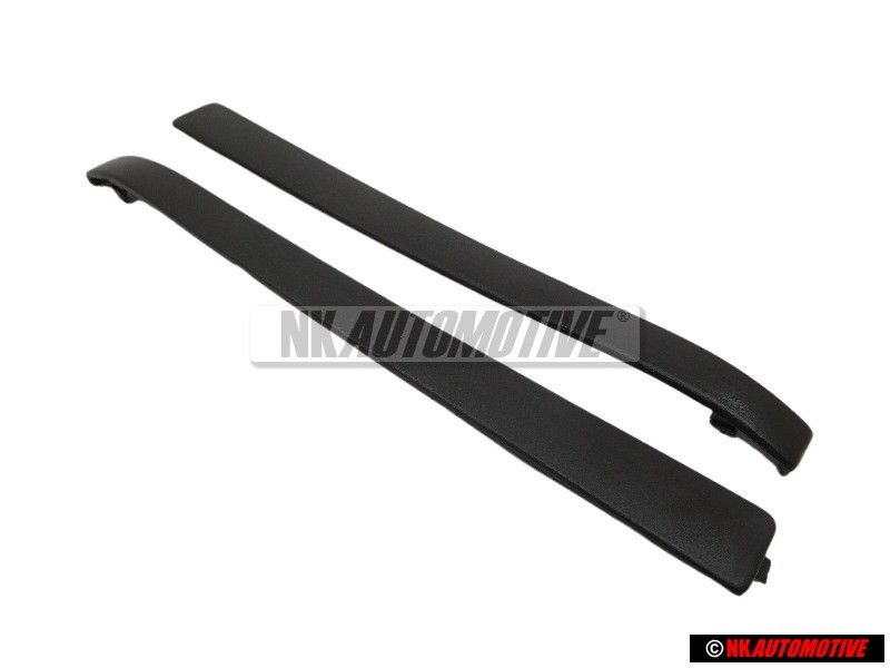 2x VW Originale Profilo Per Maniglia Porta Nero Satinato - 191837239 01C