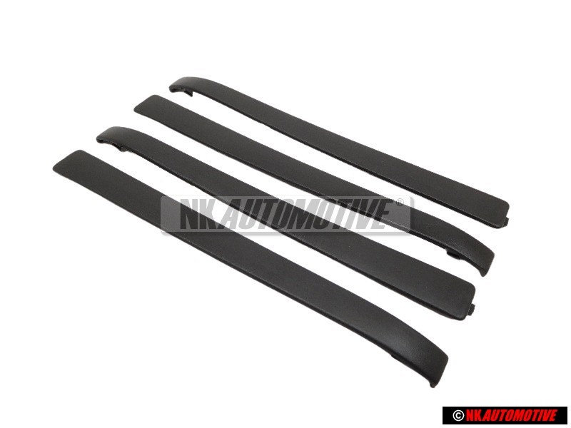 4x VW Originale Profilo Per Maniglia Porta Nero Satinato - 191837239 01C