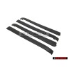4x VW Originale Profilo Per Maniglia Porta Nero Satinato - 191837239 01C