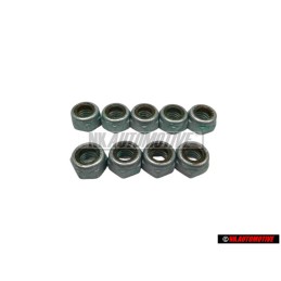 9x VW Originale Dado Esagonale, Autobloccante - N 01118312
