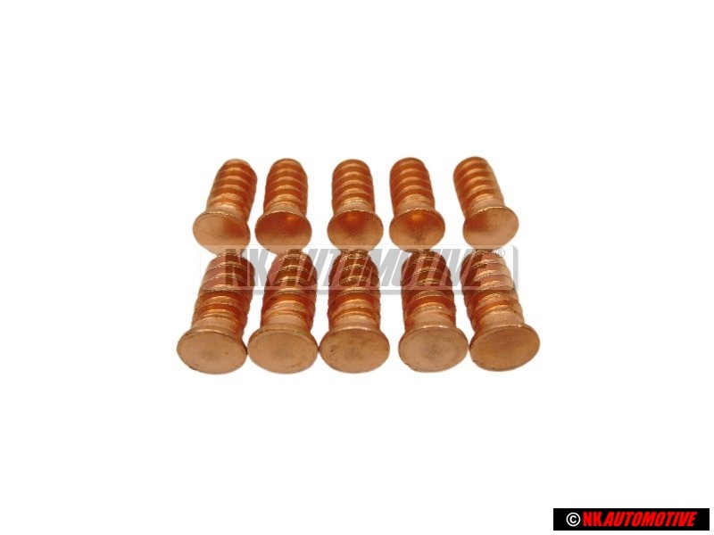 10x VW Originale Perno A Saldare 'Unita Ordinaz. 