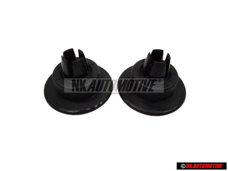 2x VW Originale Supporto Per Copertura Nero Satinato - 191807193 01C