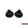2x VW Originale Supporto Per Copertura Nero Satinato - 191807193 01C