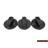 3x VW Originale Tasto Nero Satinato - 1H0819129 01C