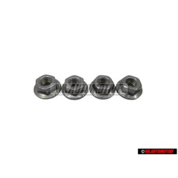 4x VW Originale Dado Flangiato Esagonale - N 10017304