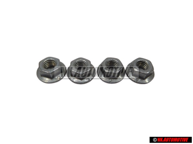 4x VW Originale Dado Flangiato Esagonale - N 10017304