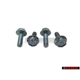 4x VW Originale Vite Testa Esag. Con Collare, Autobloccante - N 0143441